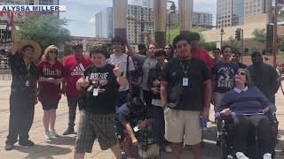 High school teacher with quadriplegia honored for helping to give back to the community