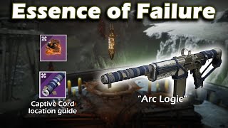 Destiny 2: Shadowkeep - Essence of Failure - Captive Cord Location - Arc Logic Guide