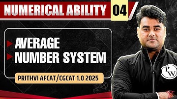 Average Number system | Numerical Ability for AFCAT/CGCAT 1.0 2025 🔥