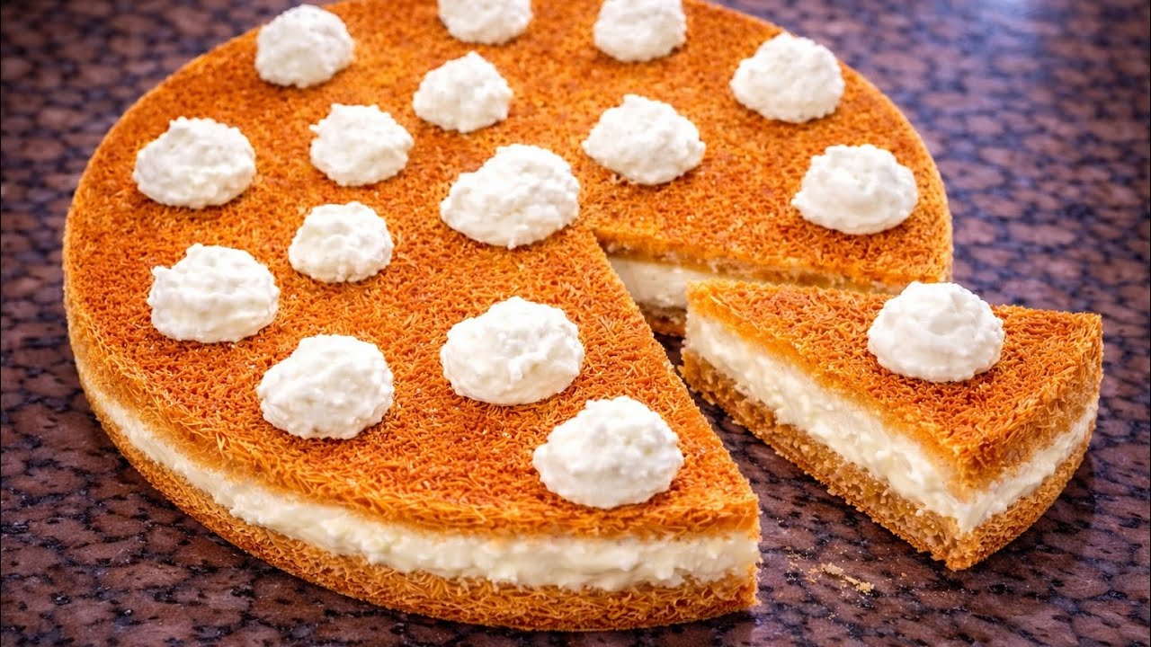 افضل طريقة كنافة عصملية بلقشطة ناجحة مليون بلمية سر القرمشة خطوة بخطوة Asmaliya Kunafa with Ashta ✅