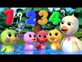 Five Little Ducks 🦆🦆🦆🦆🦆 - Colorful Learning Edition | Lalafun Nursery Rhymes &amp; Kids Songs