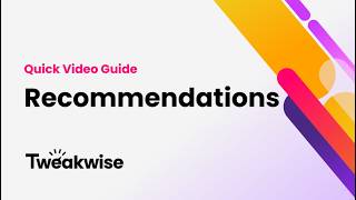 Tweakwise Recommendations - Quick Video Guide