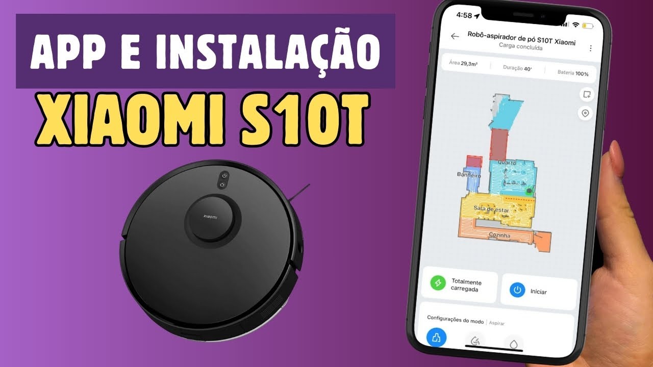 Como conectar o robô aspirador XIAOMI VACUUM S10T no aplicativo e utilizar as principais funções!