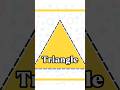 Triangle Shape for Kids | Shape Learning with Objects | Learning With Rhymes #shorts #kidslearning