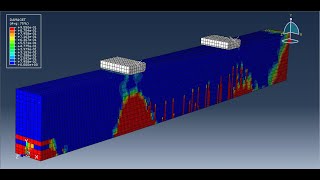 Simulation dynamic bending of RC beams strengthened with CFRP rods and Epoxy glue in Abaqus