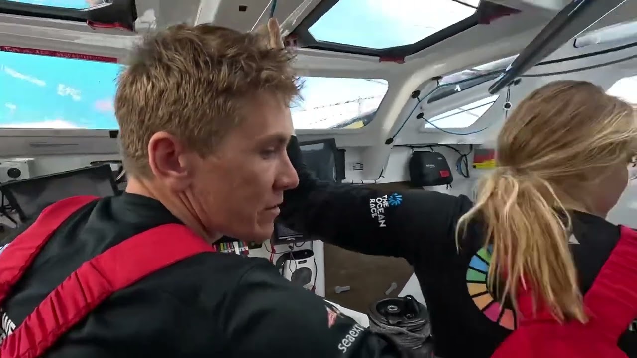 Day 3 - Leg 1 - The Ocean Race - sun and rainbow after the storm