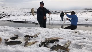 Buzlu derede balık avı – Yalçınlar Köyü