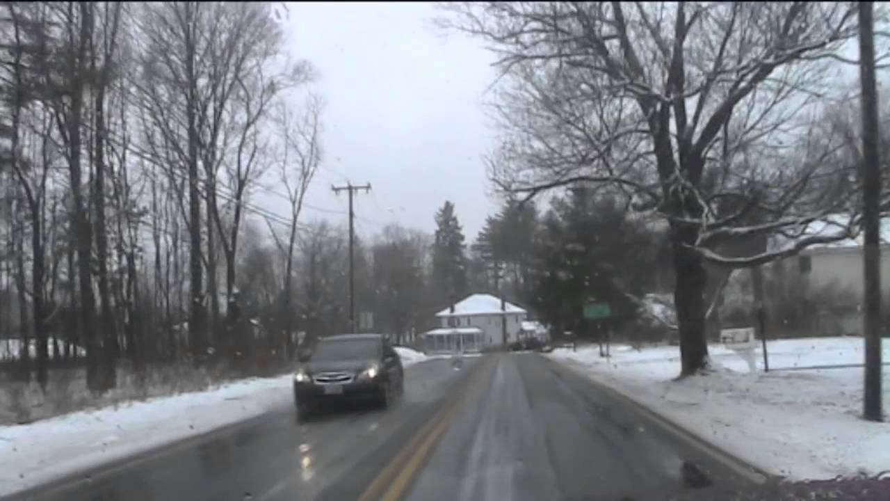 Drive through Plaistow, New Hampshire in Slush Storm YouTube