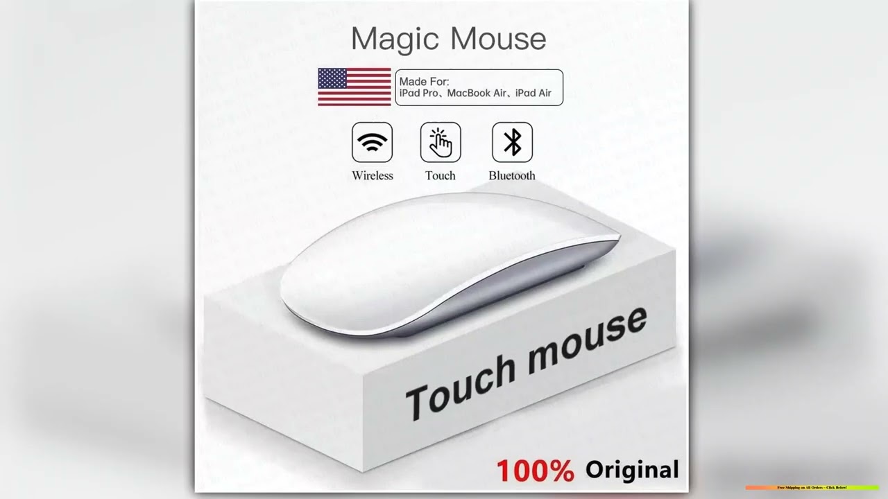 For Apple Original Wireless Bluetooth Touch Magic Mouse 2 For Macbook Pro Air Mini Laptop Tablet PC