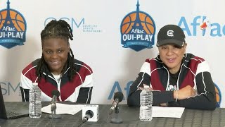 WBB PostGame: (Notre Dame) Dawn Staley and MiLaysia Fulwiley News Conference 11/06/23