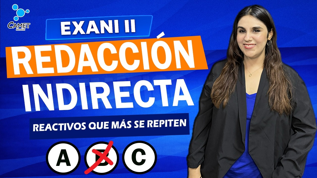 Reactivos EXAMEN Redacción Indirecta EXANI II 2026