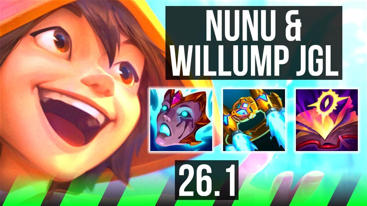NUNU & WILLUMP vs MASTER YI (JGL) | Good KDA: 15/1/13 | EUW Challenger | 26.1