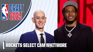 The Houston Rockets select Cam Whitmore with No. 20 overall pick | 2023 NBA Draft