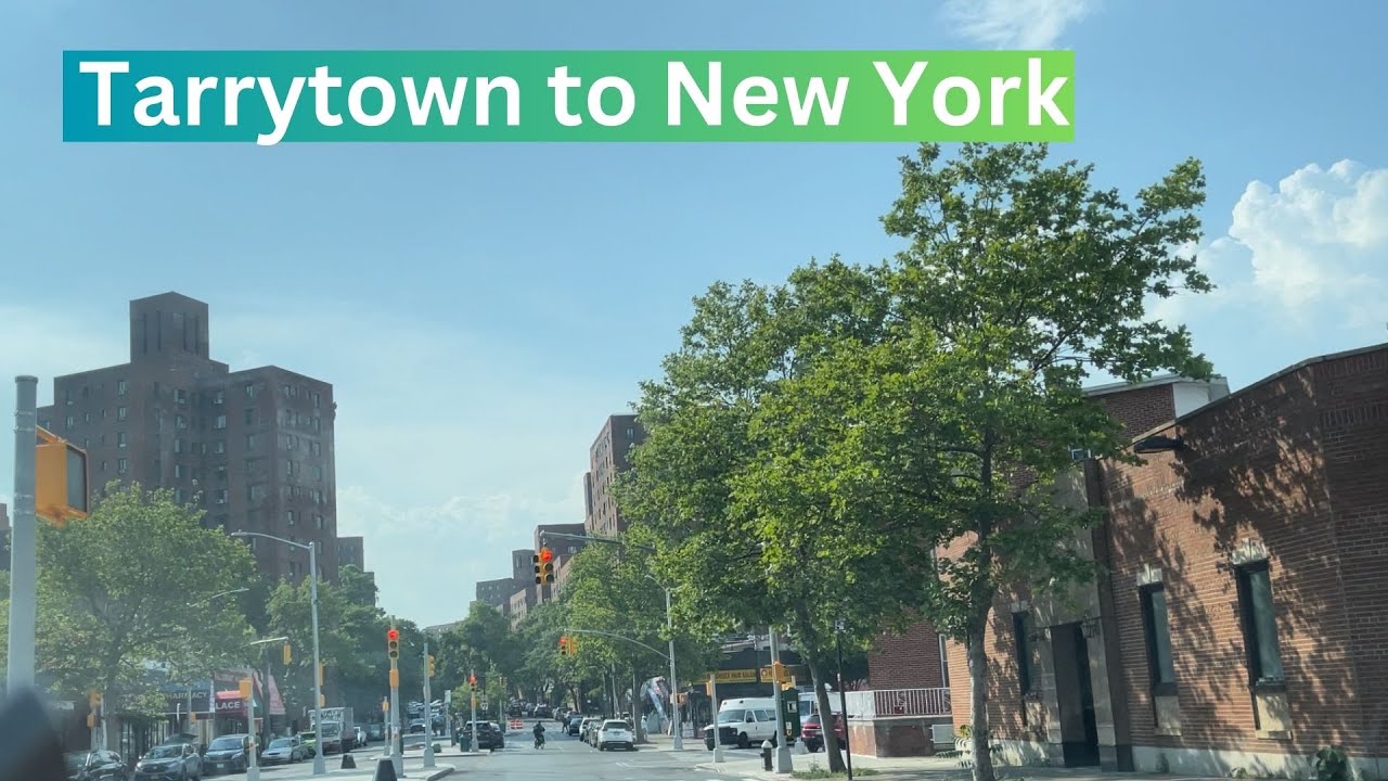 Tarrytown to Bronx Journey New York car drive YouTube