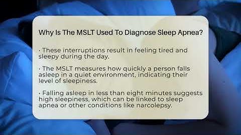 Why Is The MSLT Used To Diagnose Sleep Apnea? - Sleep Apnea Support Network