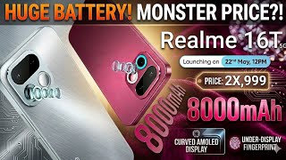 Realme 16T 5G Full Specs & Price 💥 AMOLED Display + Dimensity 6300 | Killer Phone?