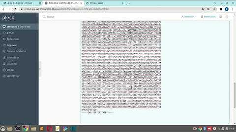 Instalando um certificado SSL no Plesk- Brhost