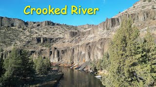 Camping at the Chimney Rock Campground on the Crooked River in the high desert of central Oregon