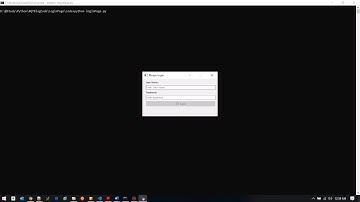 Login Page in python using PySide2.
