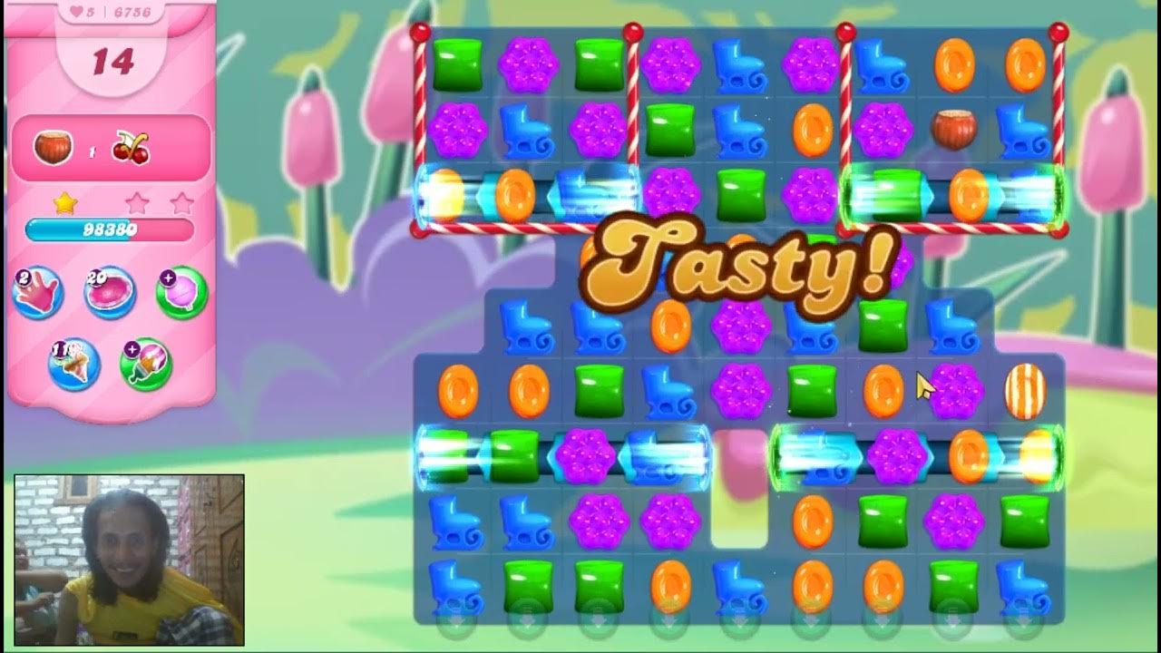 Candy Crush Saga Level 6756 3 Stars, 20 Moves Completed YouTube