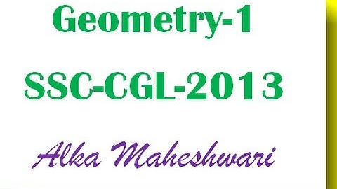 Geometry problem from SSC-CGL-2013