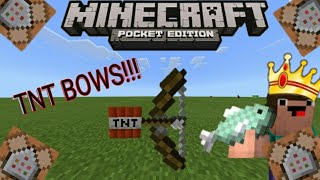 How To Make A Tnt Bow In Minecraft Pe Using A Single Command Block