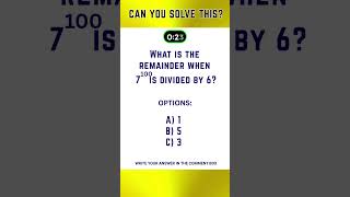 Can You Solve This?: #shorts #canyousolvethis #mathreasoning #wondersofwisdom #viral #shortsfeeds