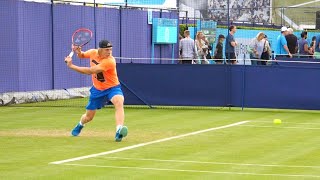 Denis Shapovalov Backhand Slow Motion - ATP Perfect One Handed Backhand Technique Tennis