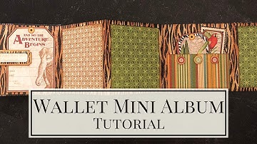 Wallet Accordion Mini Album Tutorial