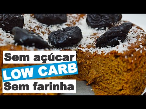 BOLO MOLHADINHO DE AMEIXA COM COCO | SEM FARINHA | SEM AÇÚCAR | LOW CARB | SEM GLÚTEM | SEM LACTOSE