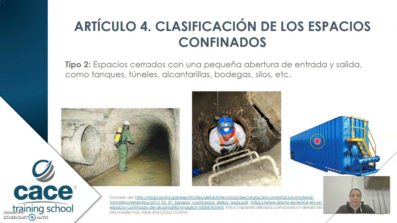 Tipos de espacios confinados - Resolución 0491 de 2020