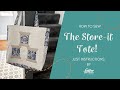 Amber Makes - The Store-it Tote Sewing Pattern Full tutorial