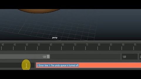 How to solve "the undo queue is turned off" problem