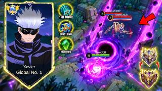 TOP 1 GLOBAL XAVIER BEST 1 HIT BUILD 2026!! (100% BROKEN) - MLBB