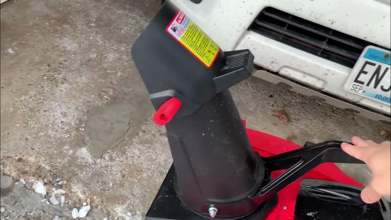 New snowblower chute won’t turn YouTube