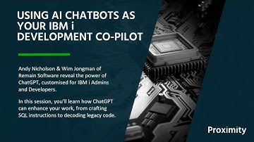 Using AI Chatbots as your IBM i Development Co-Pilot | Proximity & Remain Software | Webinar