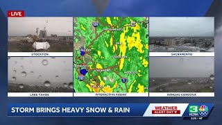 Northern California rain and snow coverage | Monday storm updates at 4 p.m.