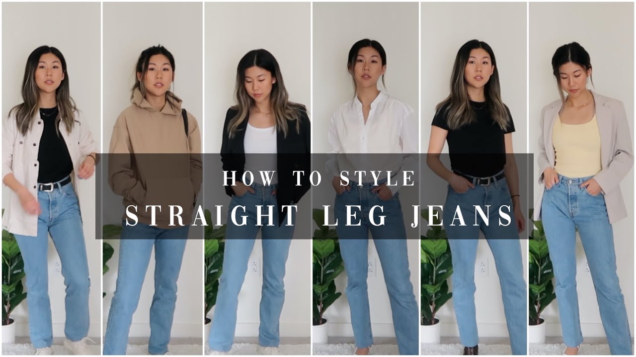 super easy* HOW TO STYLE STRAIGHT LEG JEANS