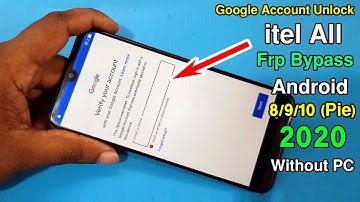 All ITEL FRP Bypass 2020 Android 8/9/10 || New Method Itel All Google Lock Bypass || WITHOUT PC ||