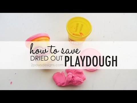 How to Save Dried Out Playdough