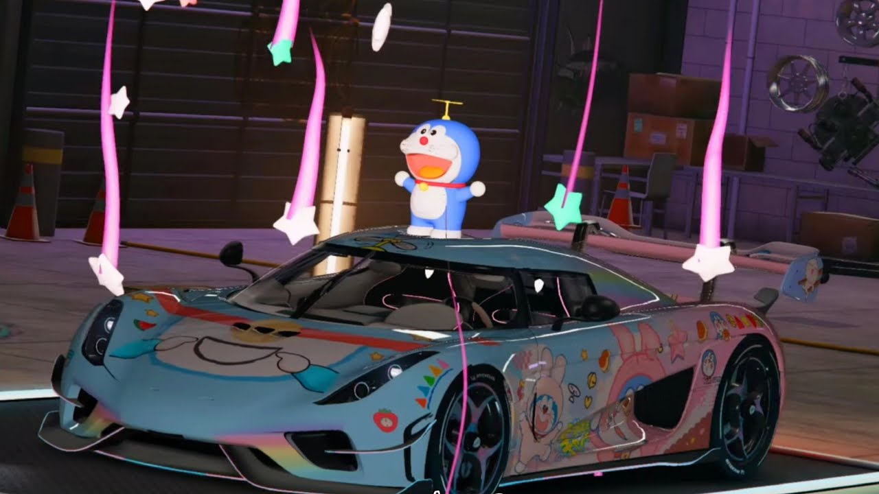 Doremon Star Floating Animation 3D Regera [Fivem Car] - YouTube
