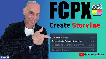 When to "Create Storyline"in FCPX #fcpx #editing #storyline #tutorial