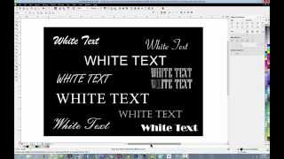 CorelDRAW Dye Sub Tips: Working with White Text