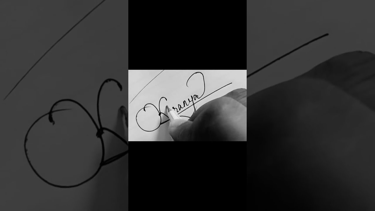 How To Sign The Letter K Shortsfeed Signature Foryou Youtubeshorts