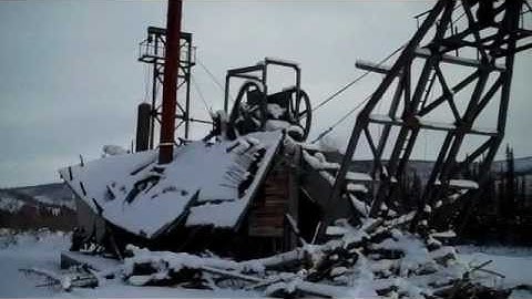 Old Cowden bucket-line gold dredge. Near Chicken, Alaska