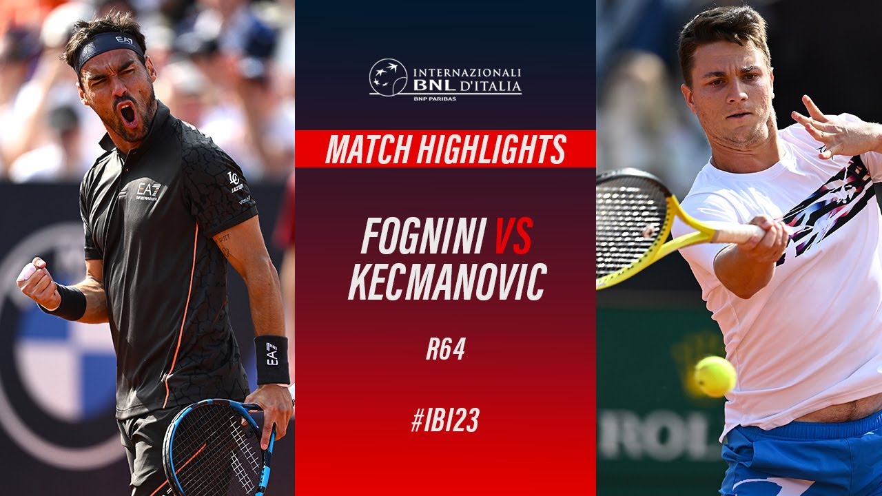 Fognini vs Kecmanovic R64 Match Highlights #IBI23