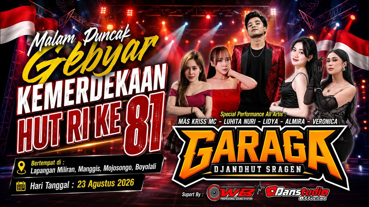 🔴Live GARAGA NJANDHUT SRAGEN :: Gebyar Semarak Kemerdekaan HUT RI 81 :: OWB AUDIO :: DANSTUDIO HD