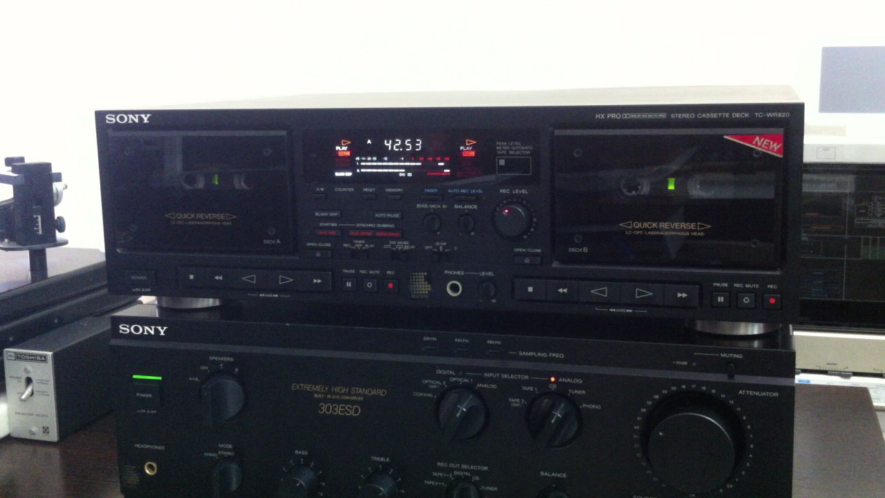 SONY TC-WR820 - YouTube