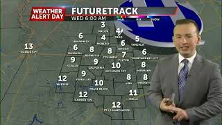 Tracking a more mild temperature roller coaster the rest of the week