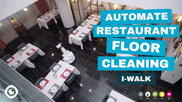 Automated Restaurant Cleaning with the i-walk Co-botic Add-on for the i-mop XL